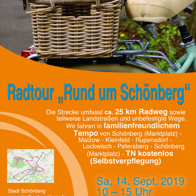 Plakat Familientour Schönberg 09-2019