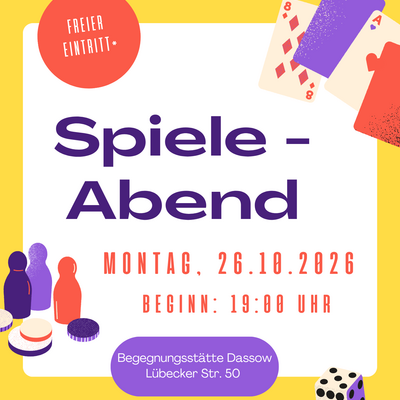 Spieleabend Oktober 2026